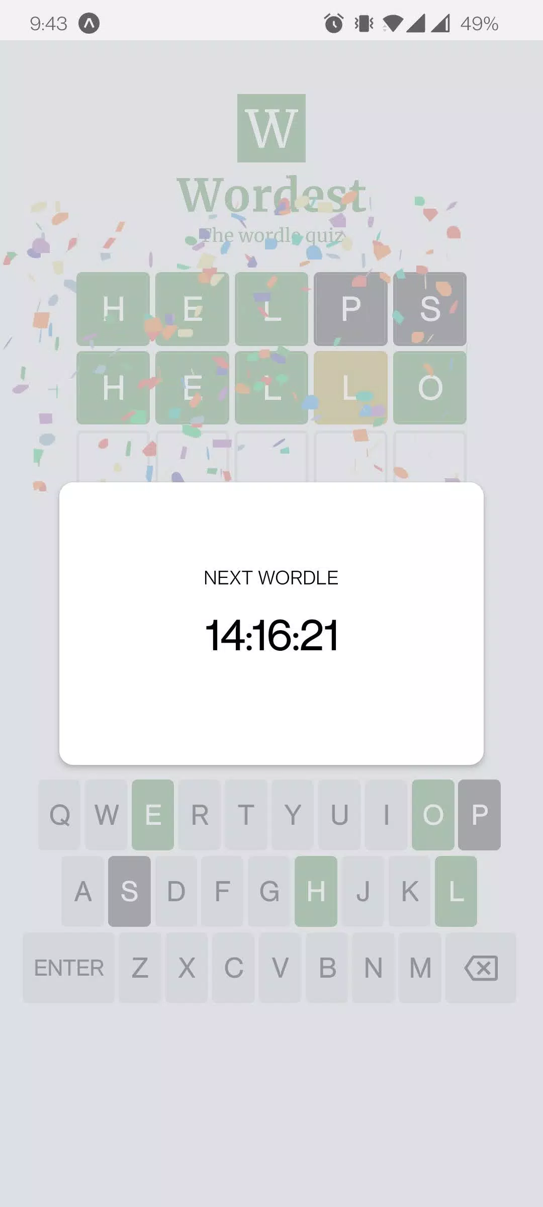 Wordest-每日单词测验