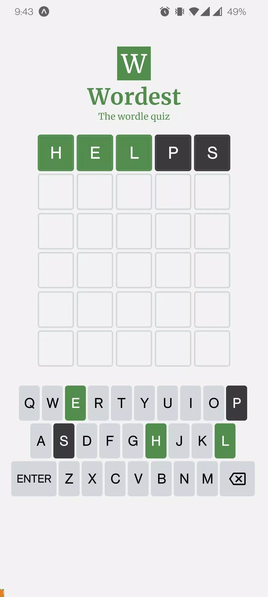 Wordest-每日单词测验