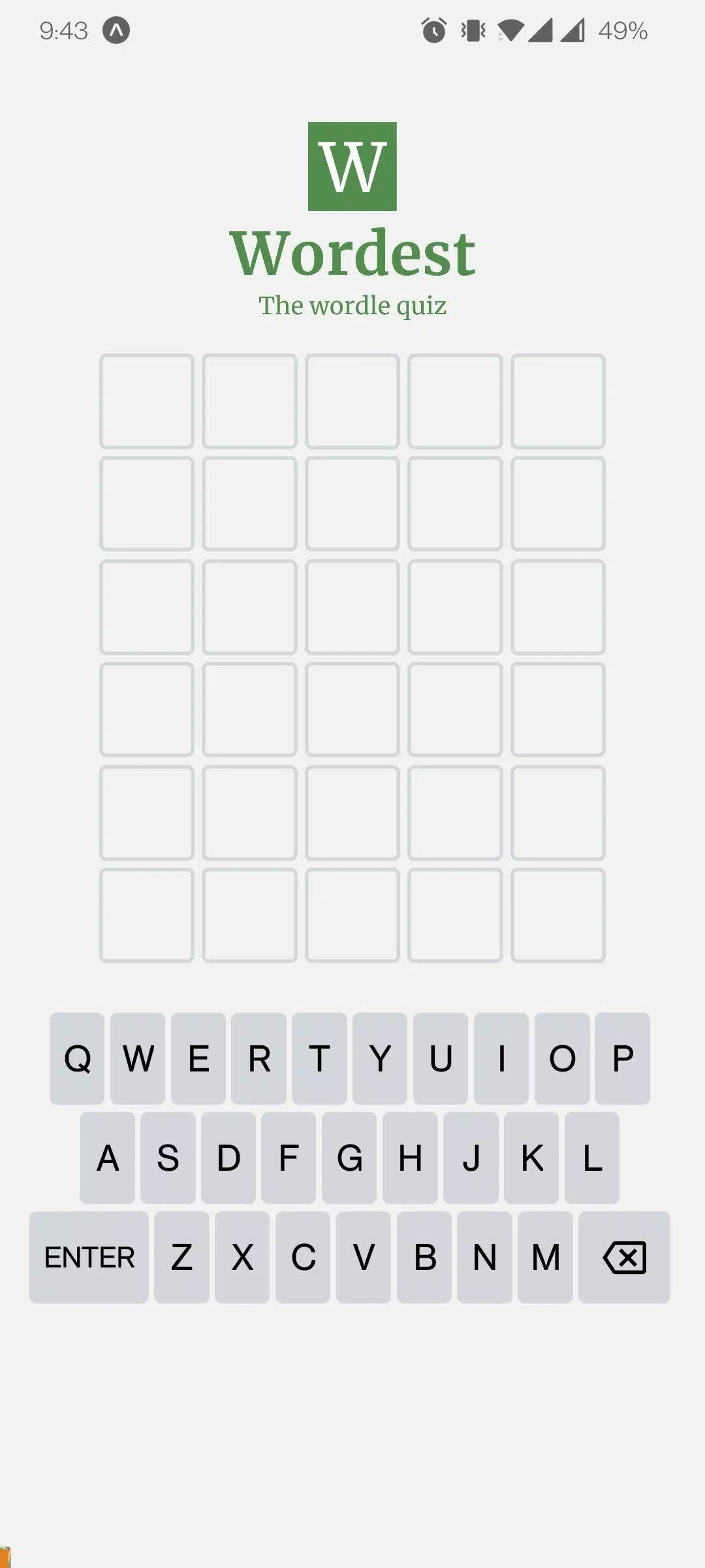 Wordest-每日单词测验