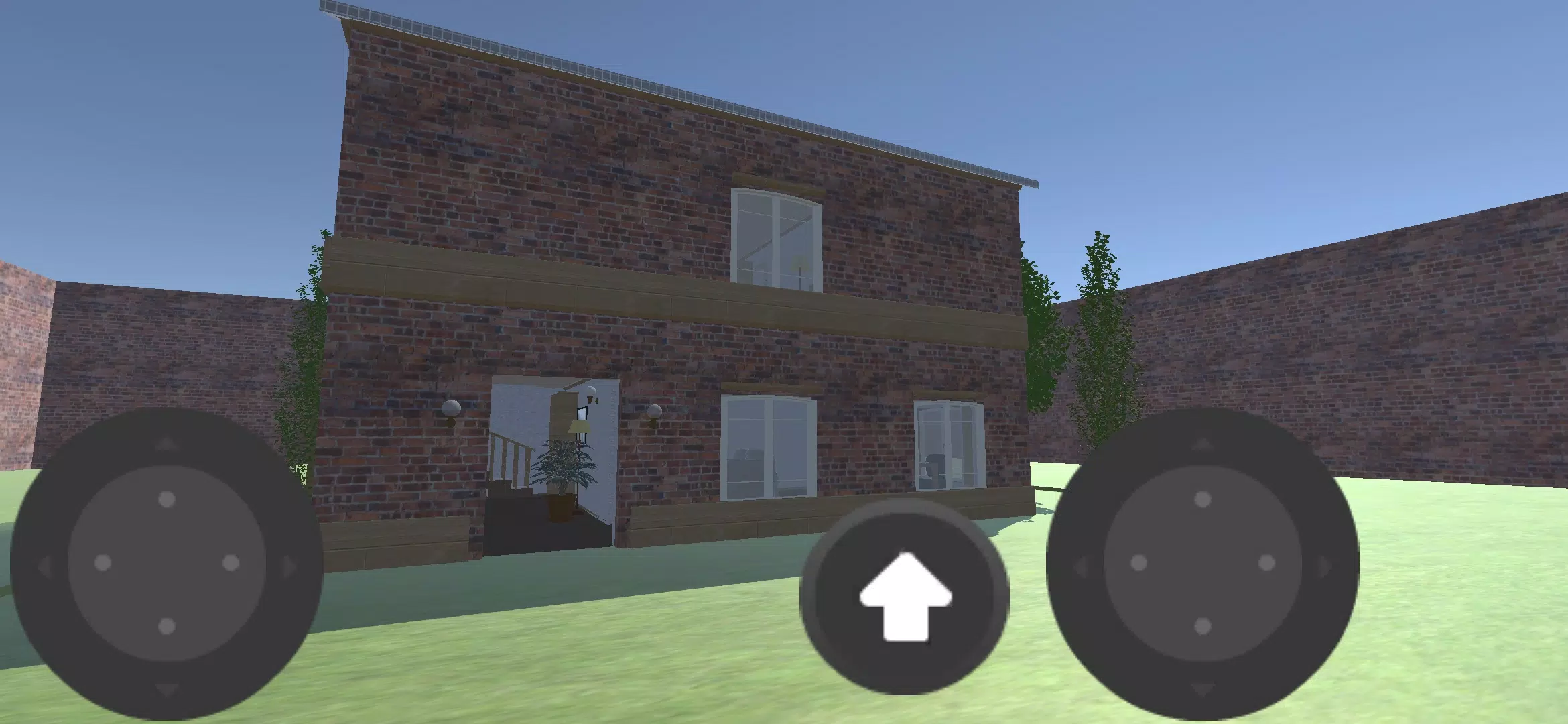 愤怒的邻居逃跑