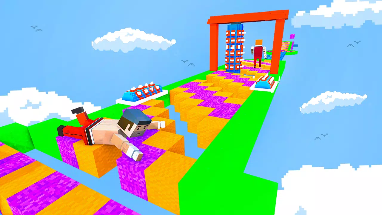 Block Craft Run Guys：淘汰赛