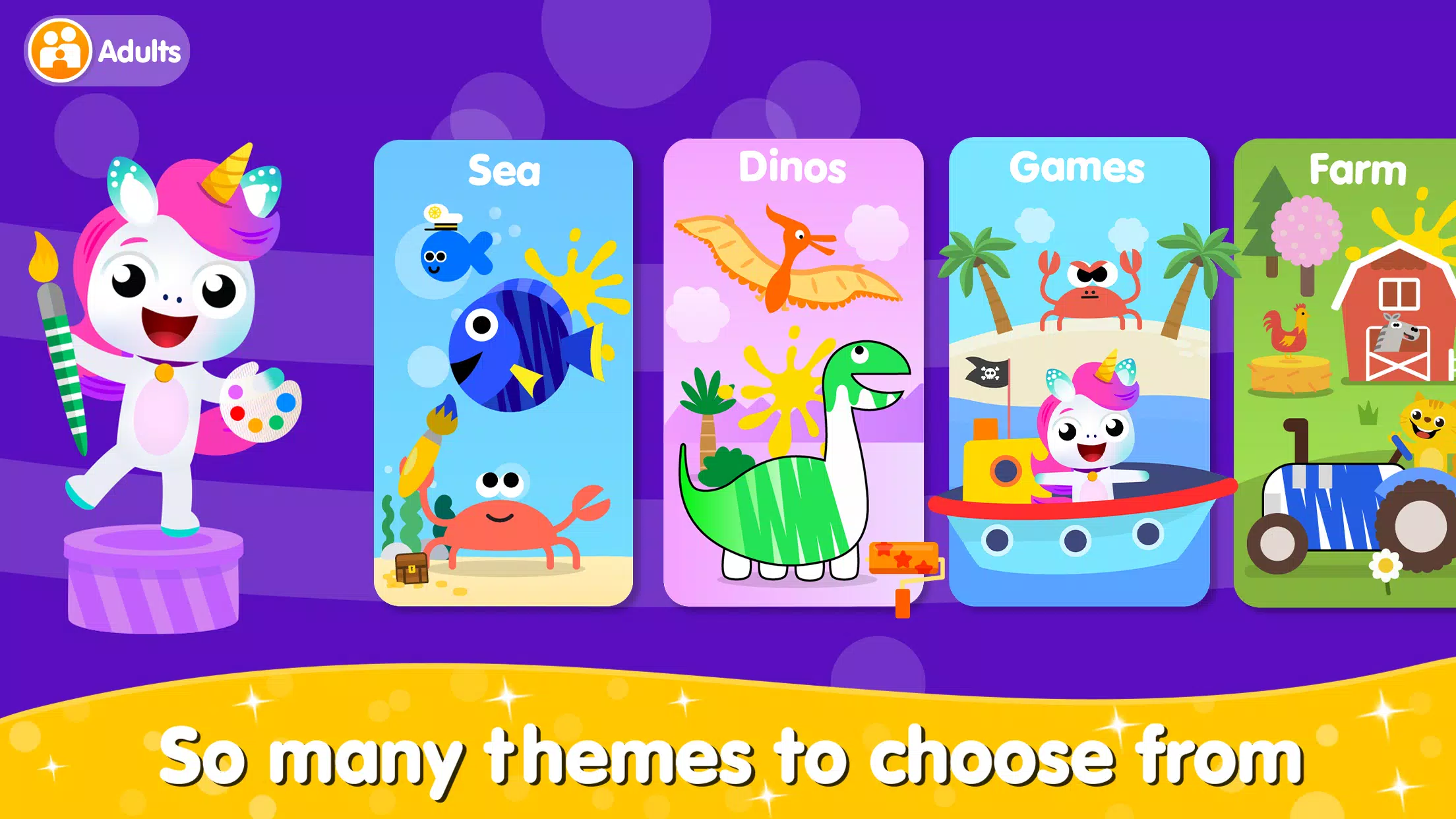 男孩的着色和绘画