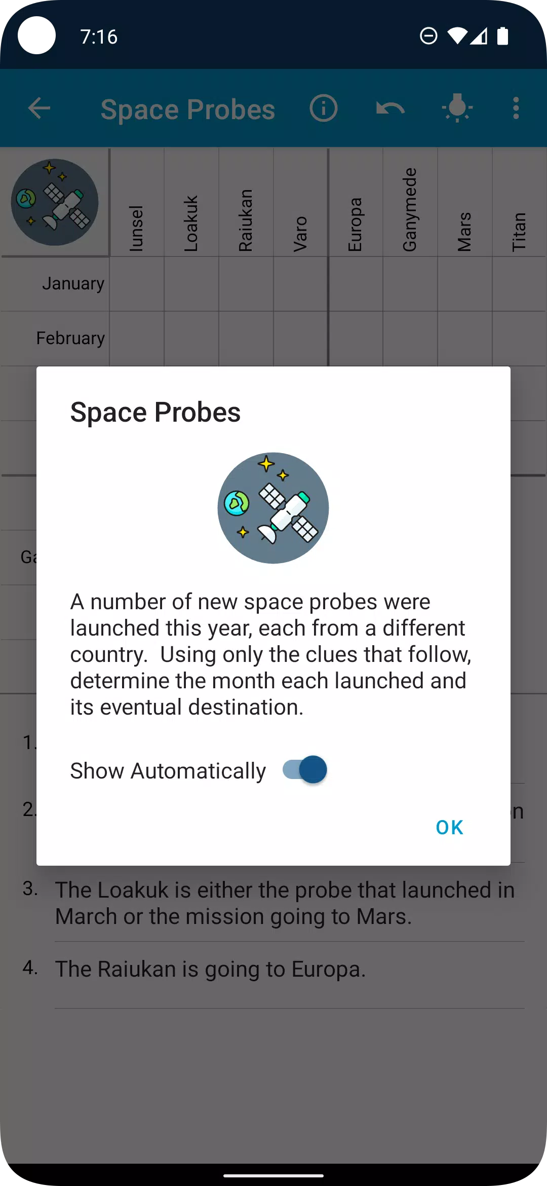 逻辑网格谜题:大脑游戏 逻辑网格谜题:大脑游戏