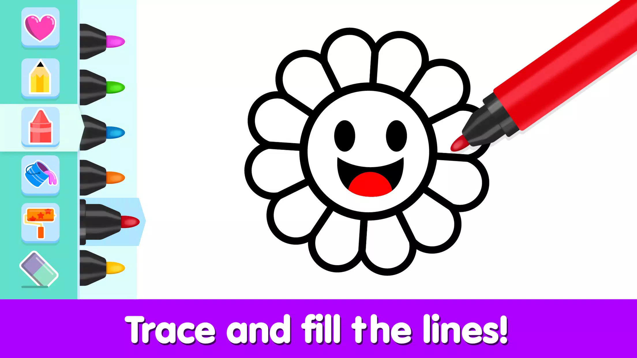 儿童着色和绘画