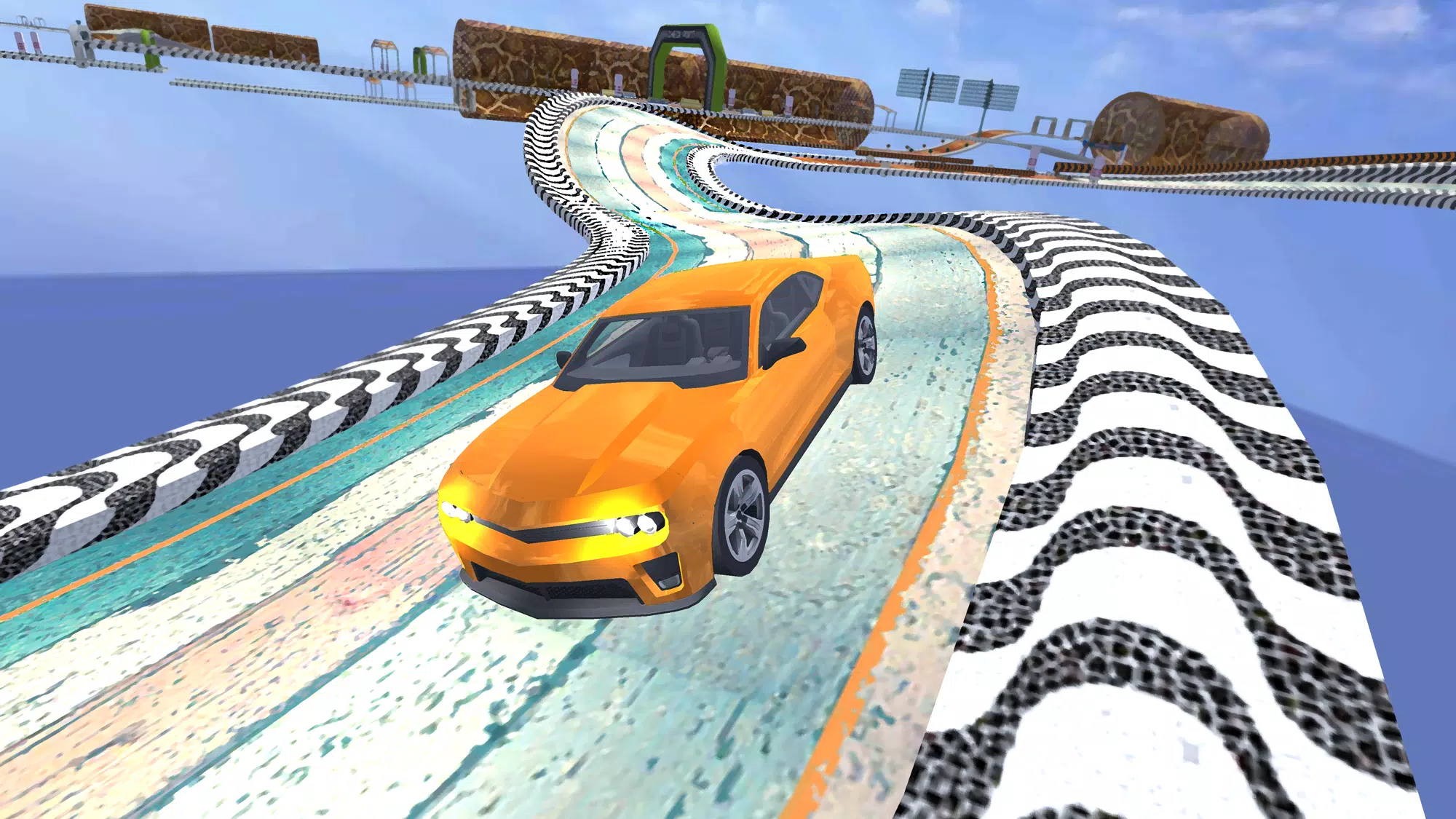 超级坡道不可能的汽车特技