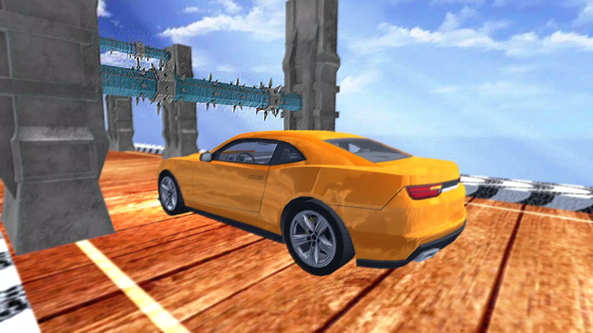 超级坡道不可能的汽车特技