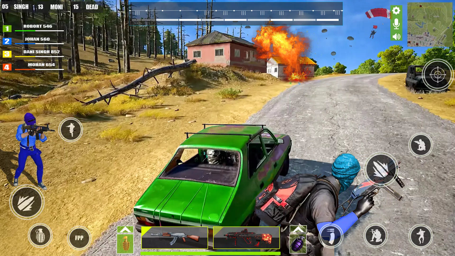 第一人称射击游戏 火焰游戏