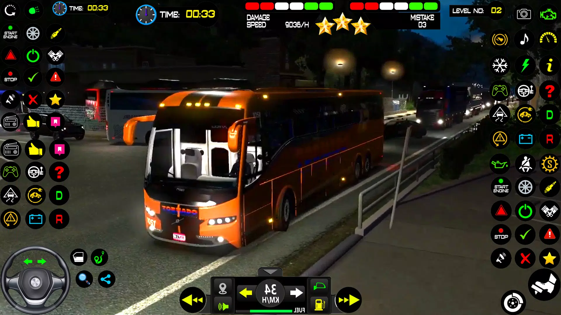 城市 长途客车 巴士 驾驶 游戏 3D