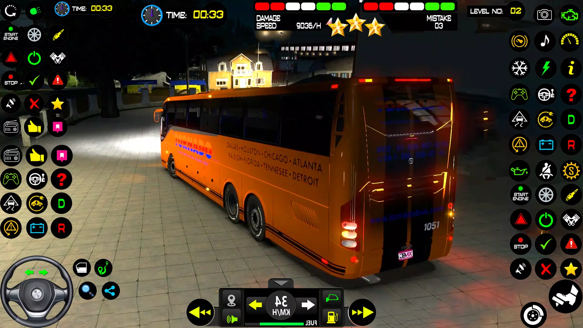 城市 长途客车 巴士 驾驶 游戏 3D