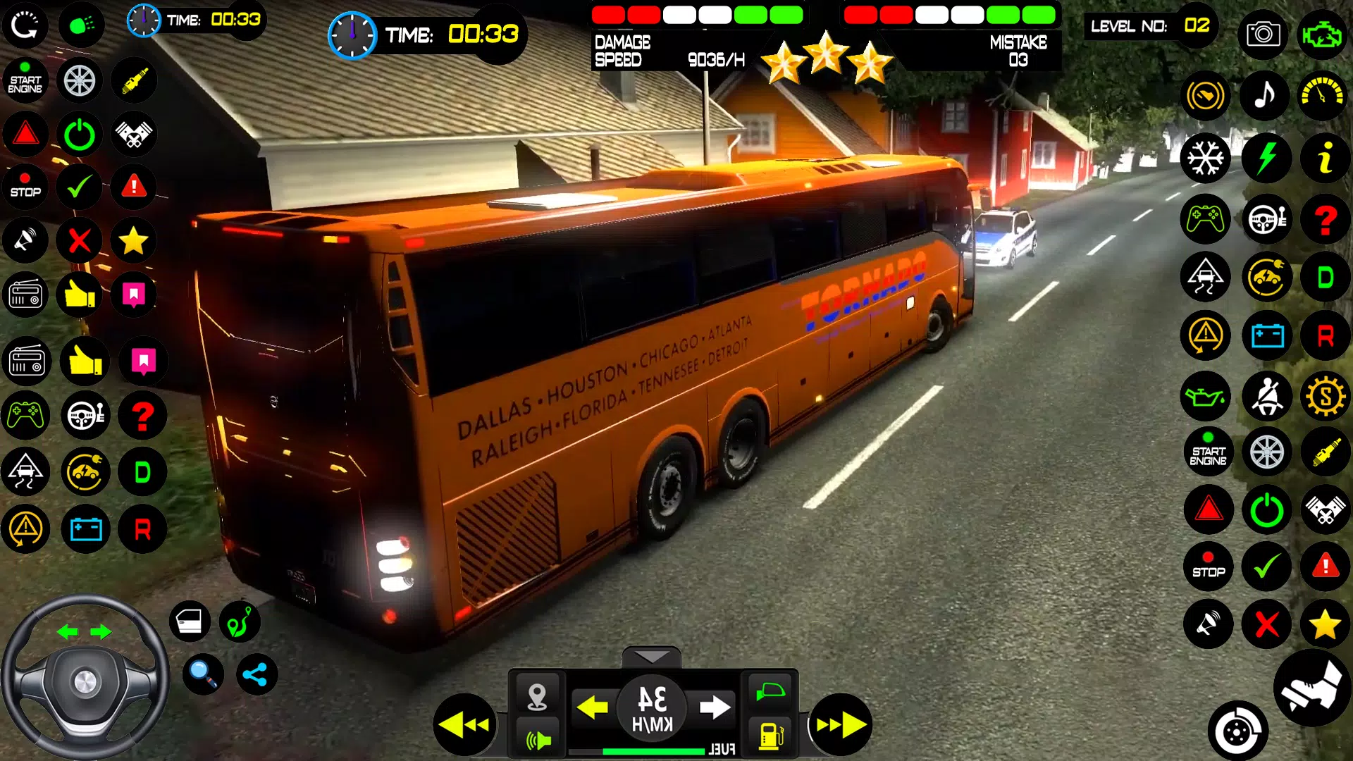 城市 长途客车 巴士 驾驶 游戏 3D