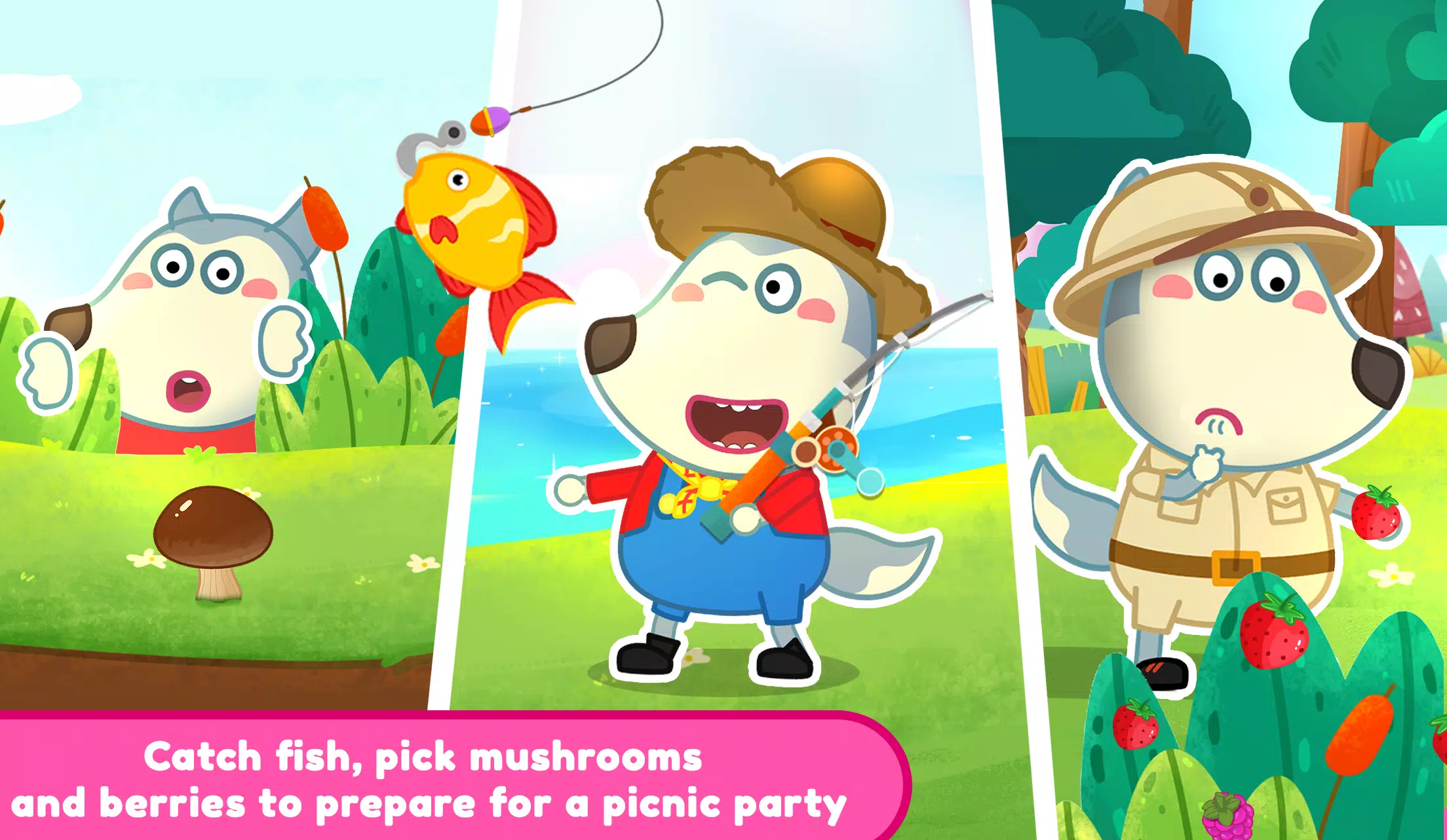 Wolfoo家庭野餐冒险 Wolfoo家庭野餐冒险