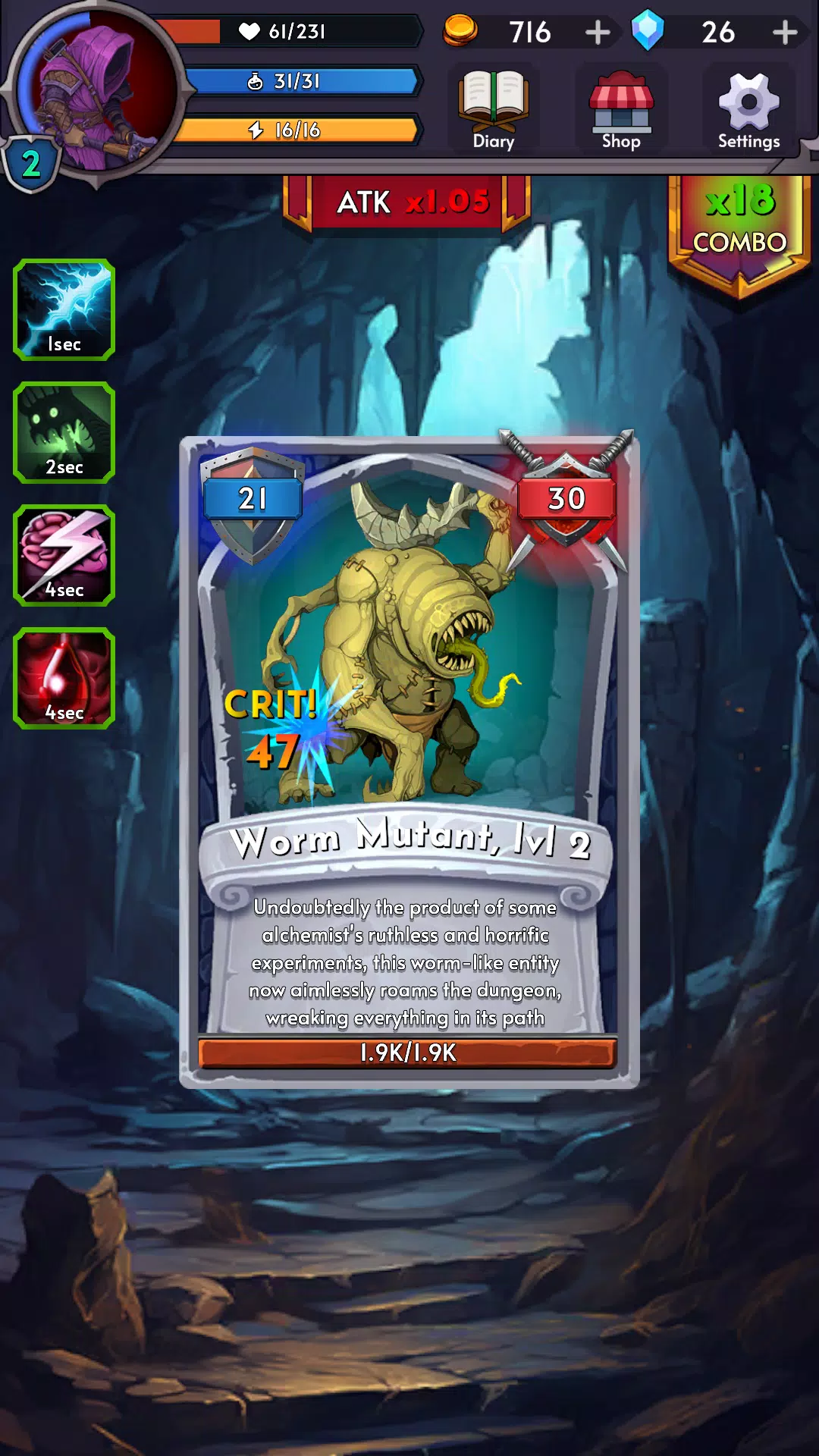 龙的地下城Roguelike