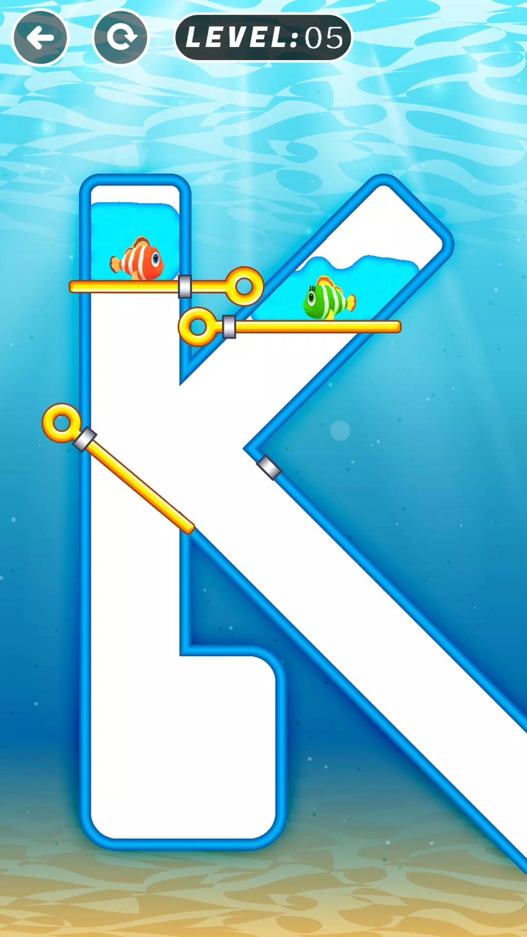 拯救鱼 - 拉动大头针