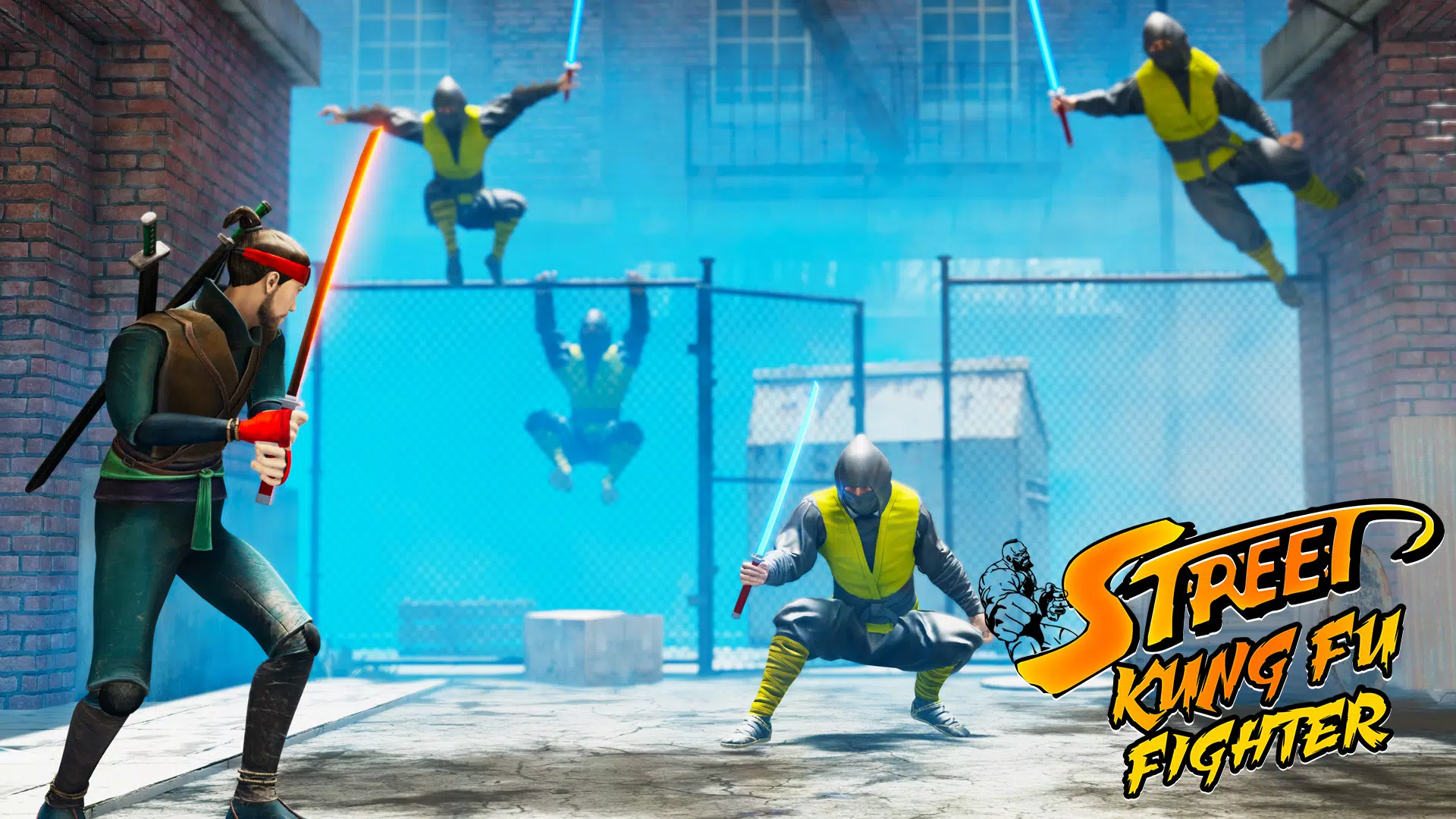 Kung Fu: 忍者 游戏 多人 街头打 武士 手遊 武侠