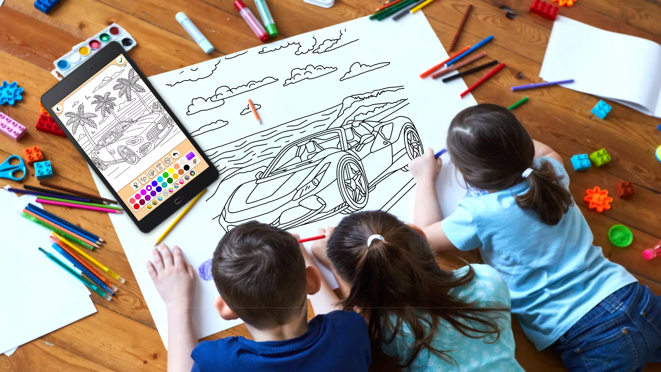 汽车着色游戏 汽车着色游戏