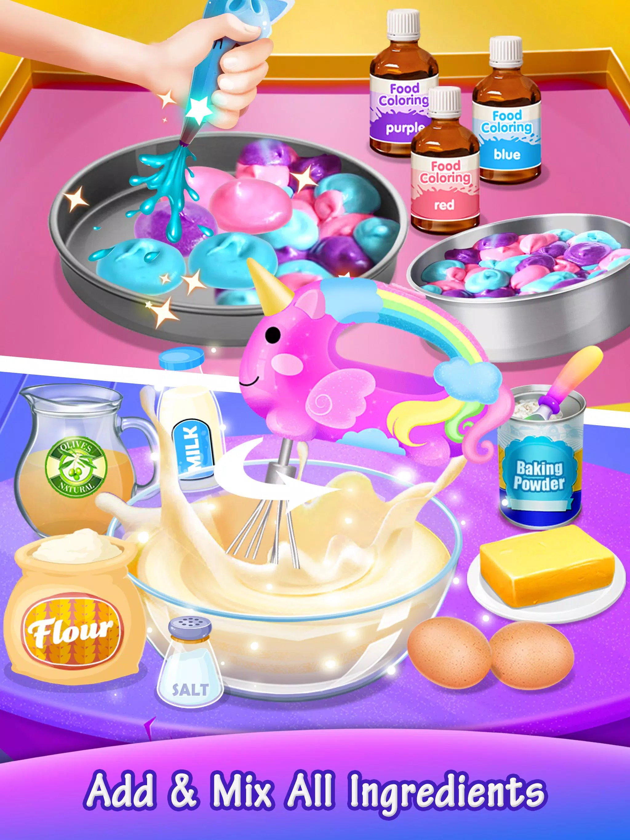 银河独角兽蛋糕