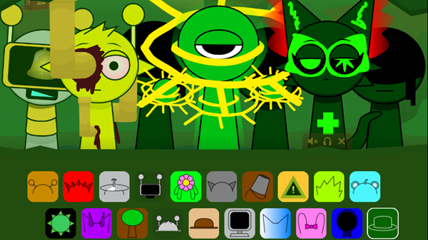 节奏盒子Sprunki(绿核) 节奏盒子Sprunki(绿核)