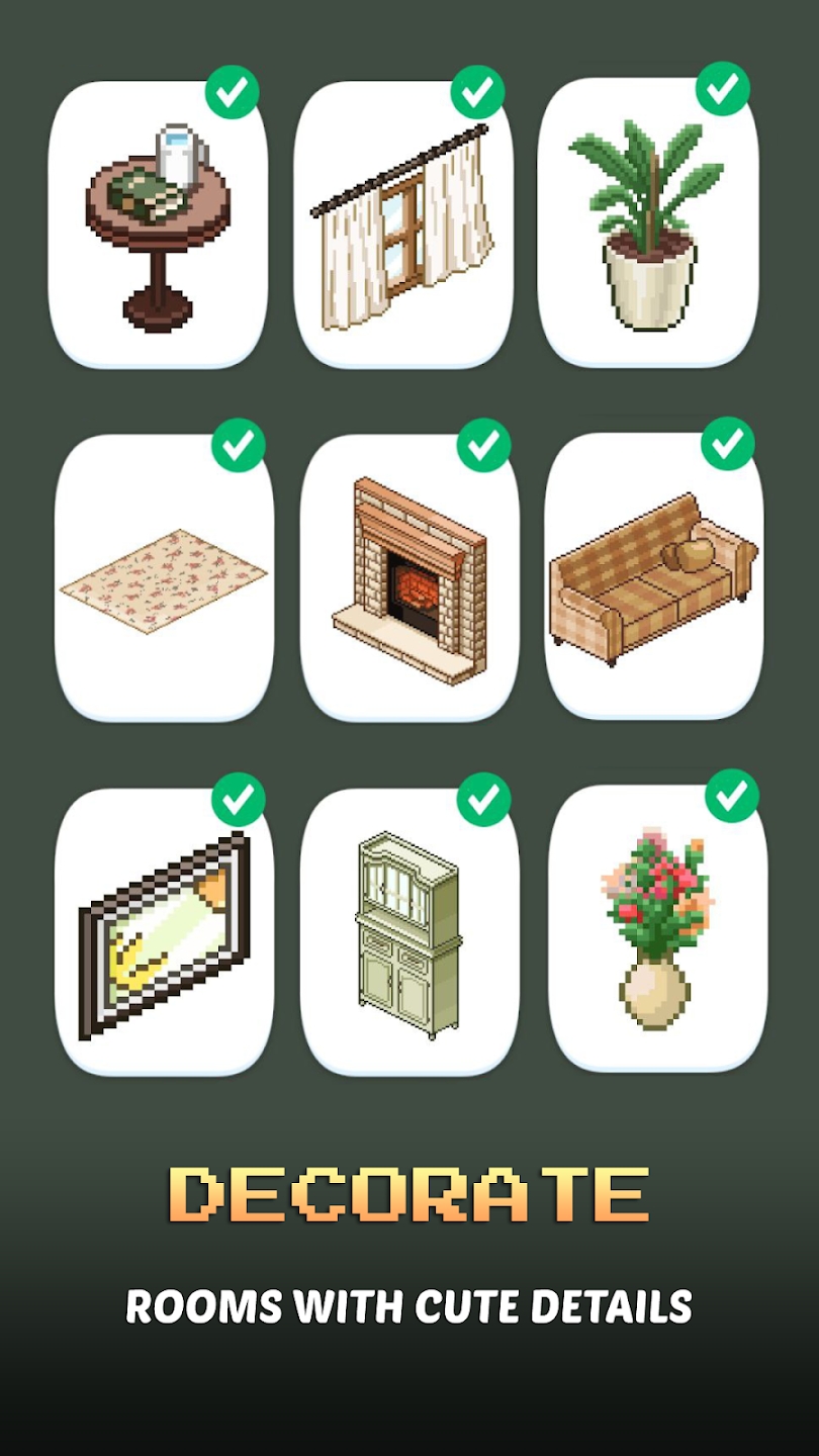 像素艺术:彩色房间 像素艺术:彩色房间