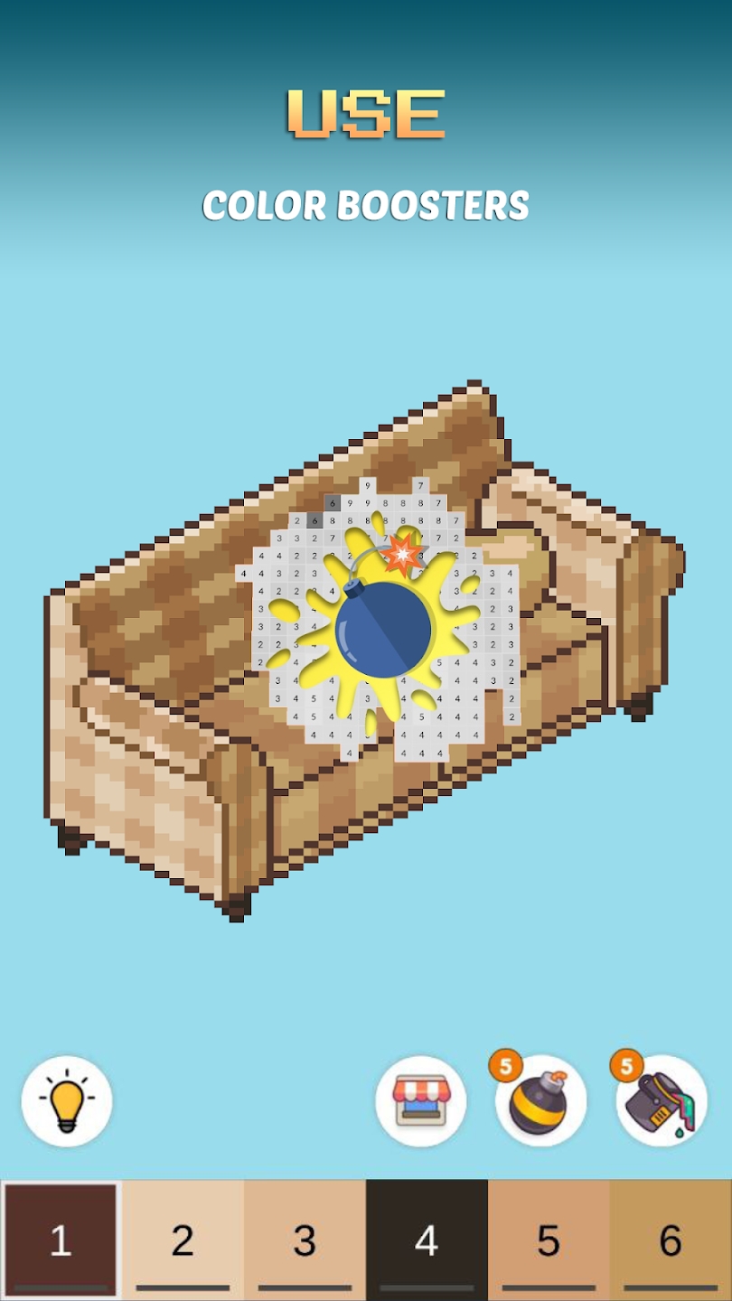 像素艺术:彩色房间 像素艺术:彩色房间