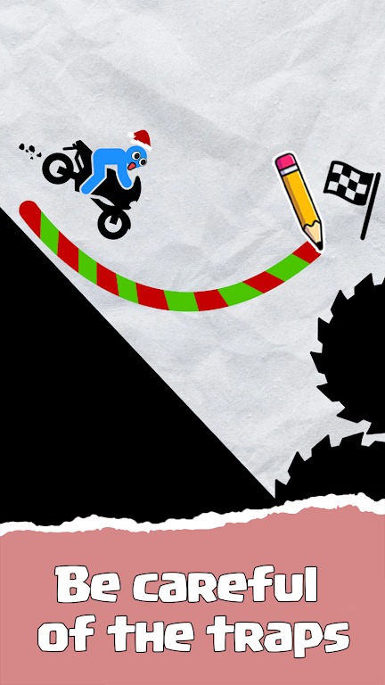 画线:拯救摩托车 画线:拯救摩托车