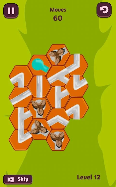水连线：六边形拼图