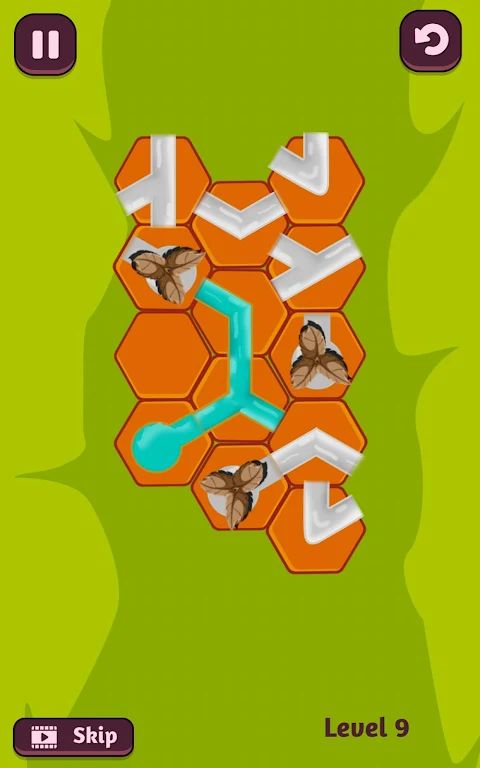 水连线：六边形拼图