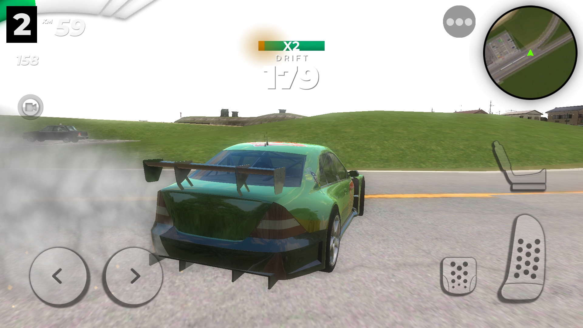 拉力赛车手漂移