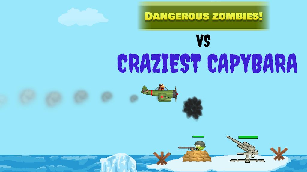 卡皮巴拉大战僵尸飞机