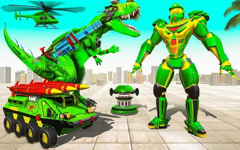 汽车游戏Dino机器人变换