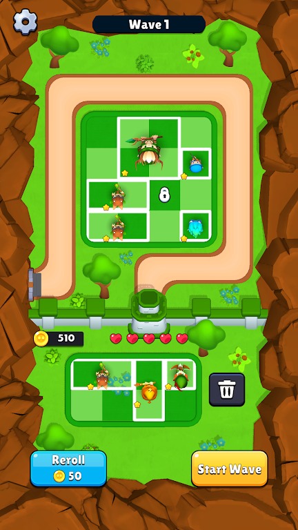 背包塔防：合并与战斗