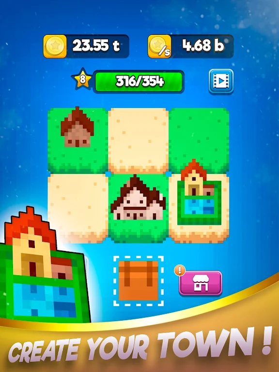 合并房屋：像素城市