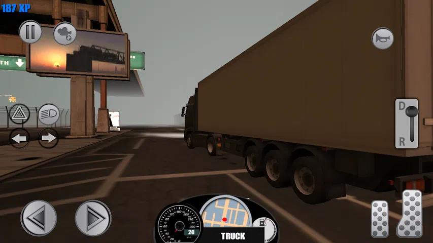 城市中的卡车驾驶