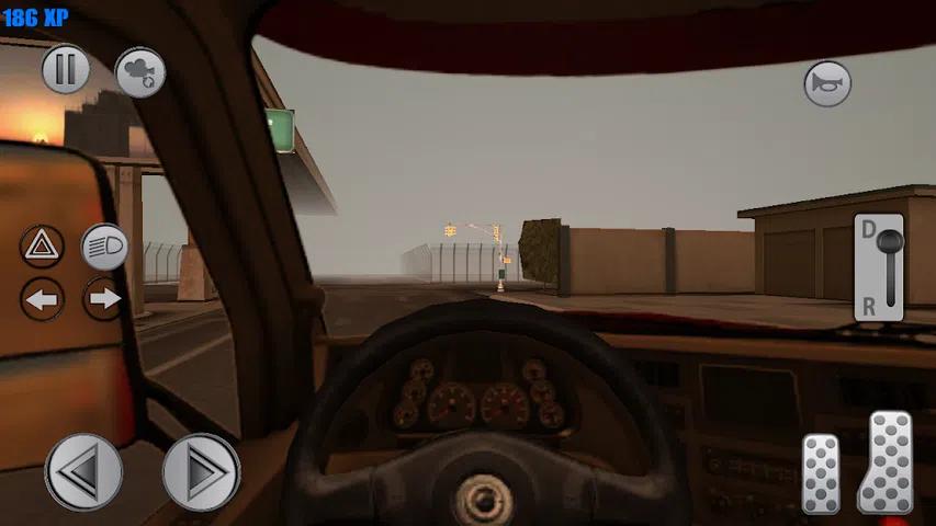 城市中的卡车驾驶