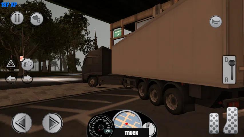 城市中的卡车驾驶