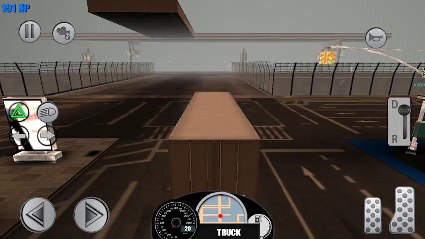 城市中的卡车驾驶