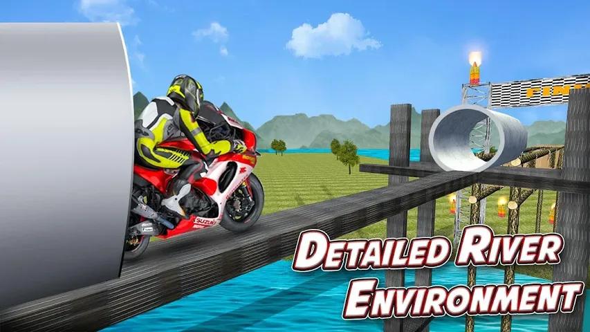 重型自行车过河冒险