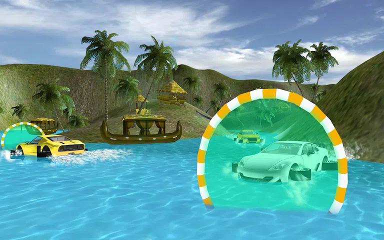 漂浮的汽车冒险-水冲浪特技种族 漂浮的汽车冒险-水冲浪特技种族