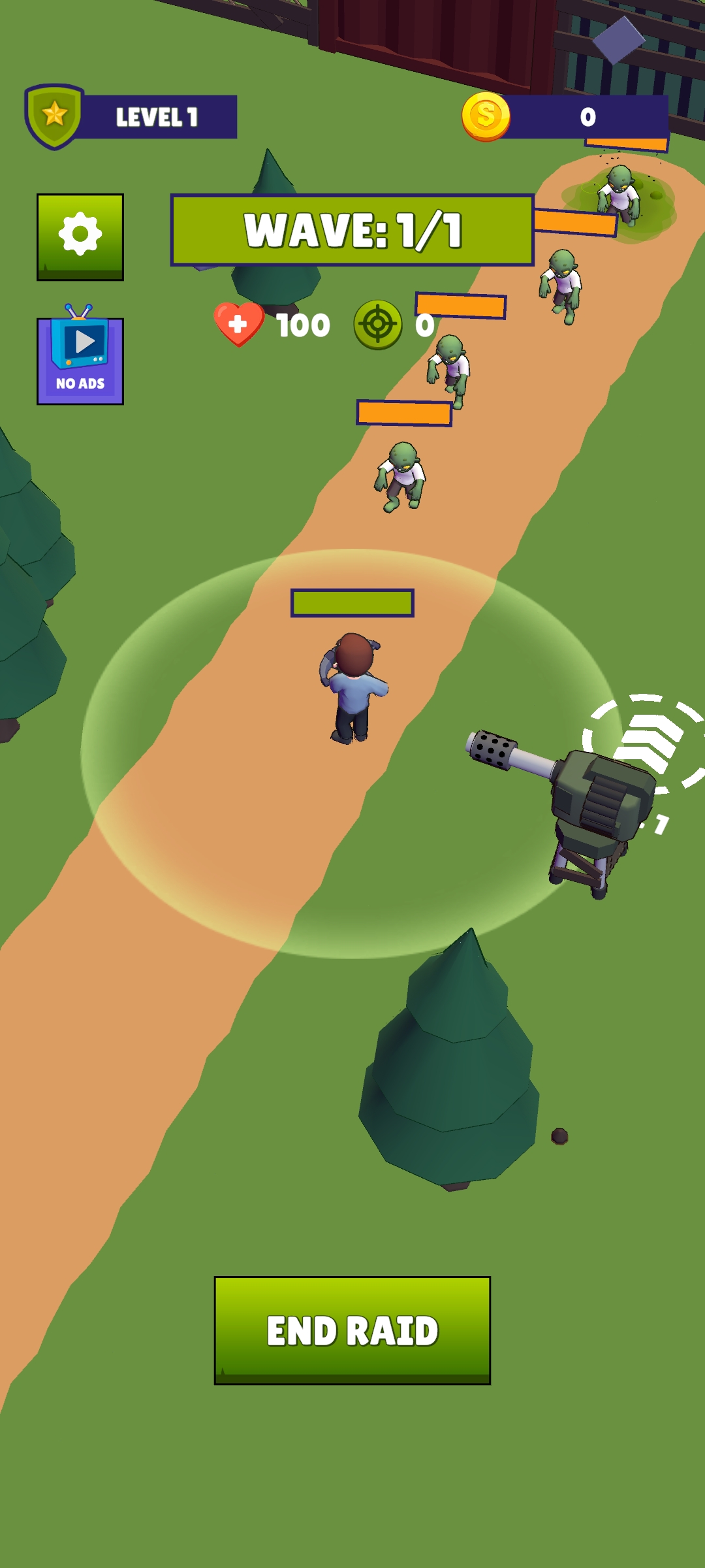 僵尸滚出去！塔防