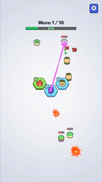 六角防御：僵尸 