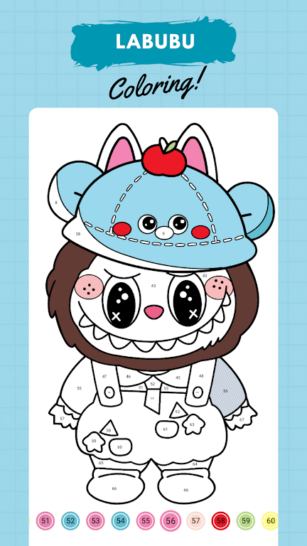 拉布布数字填色