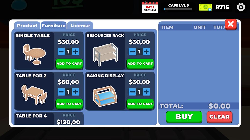 咖啡馆模拟器3D 咖啡馆模拟器3D