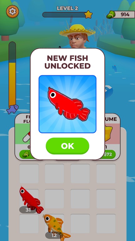 穷渔夫:鱼群合并点击