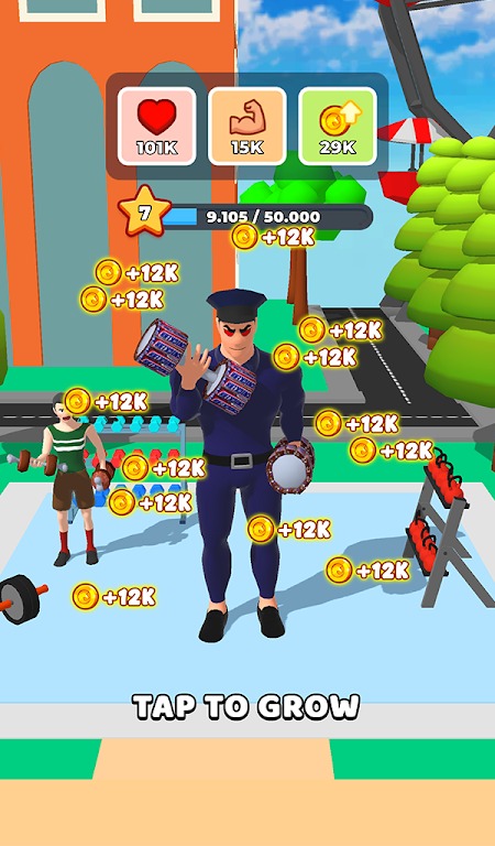 健身房空闲点击：健身英雄