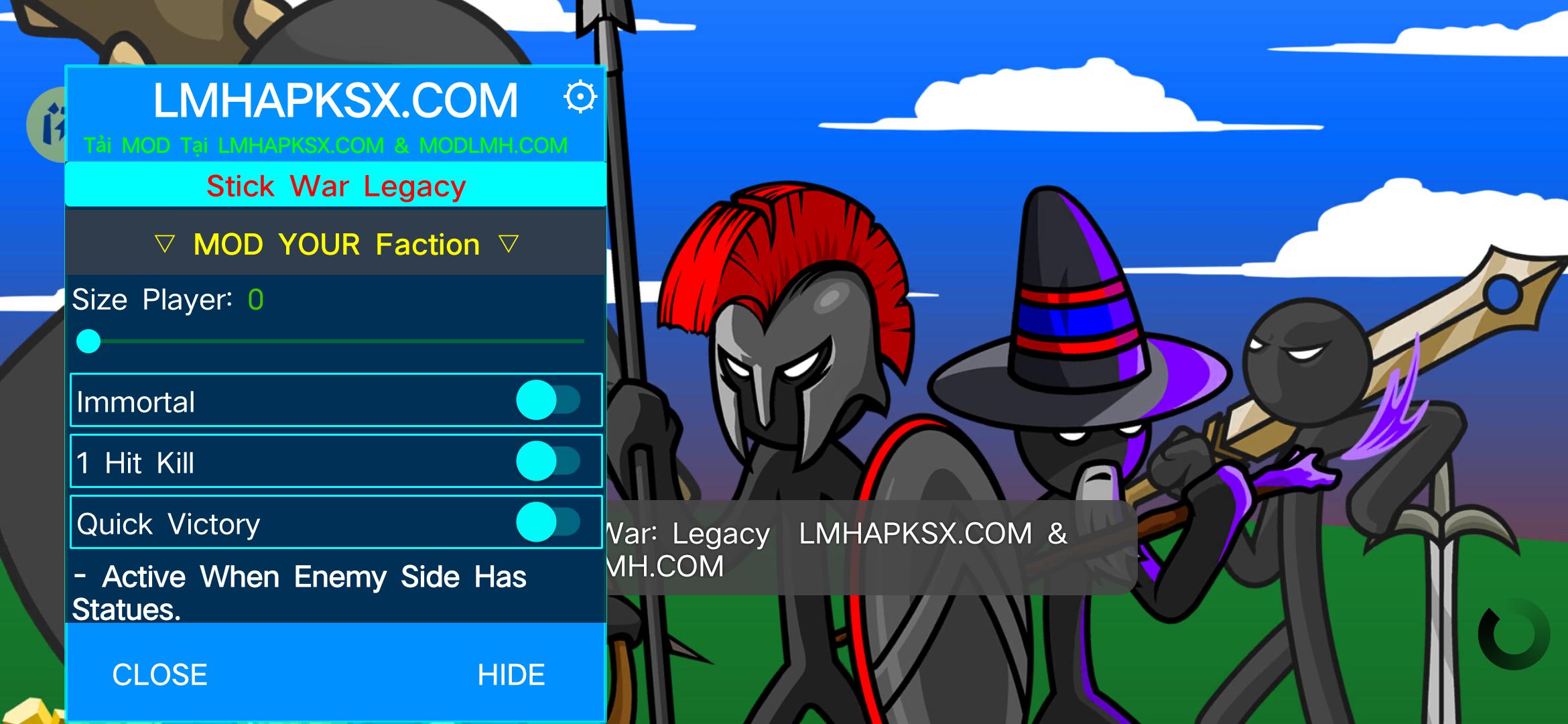 火柴人战争遗产(LMH辅助菜单)