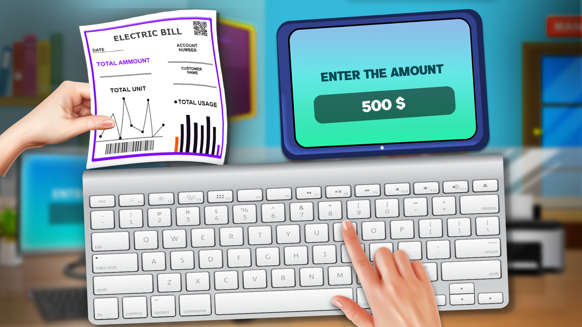 银行经理出纳游戏