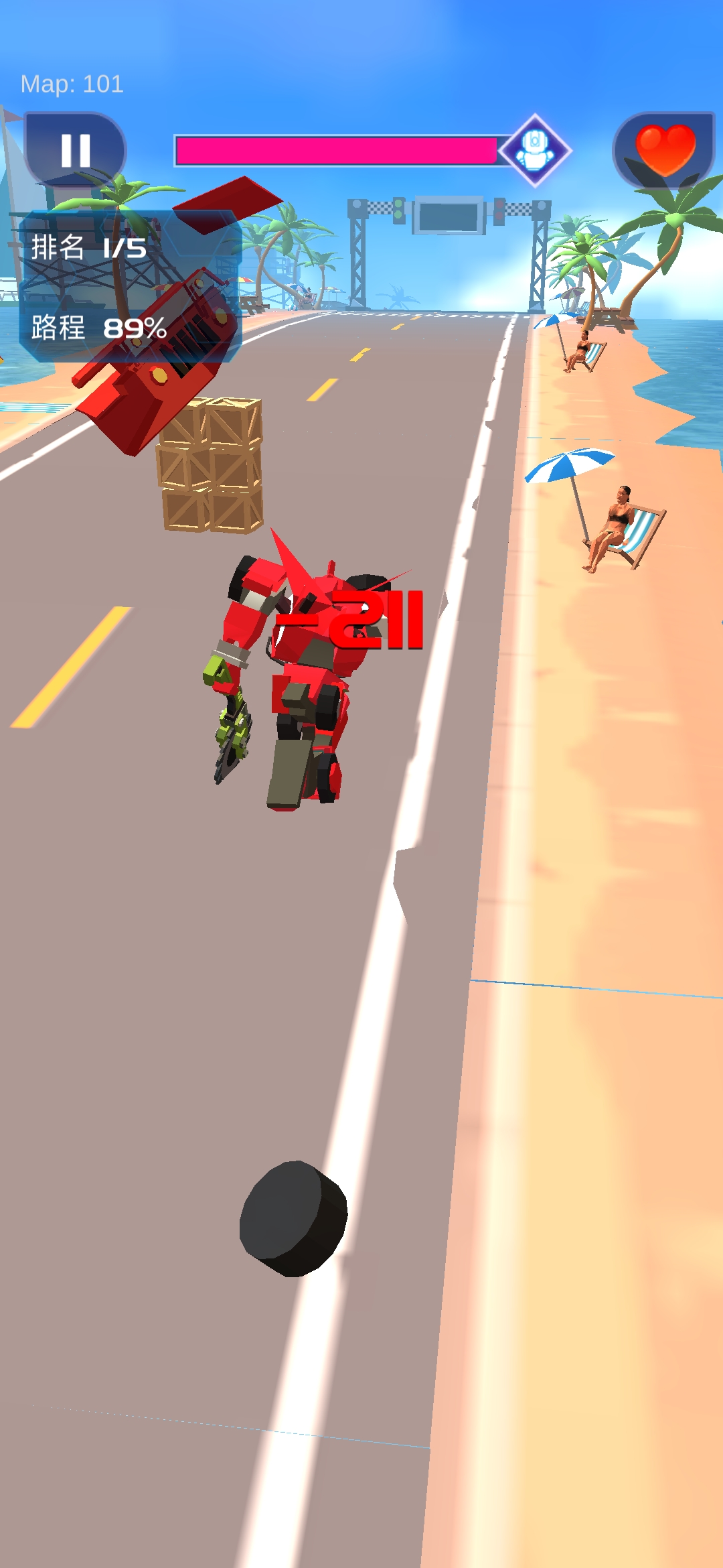 粉碎汽车：机器人赛车