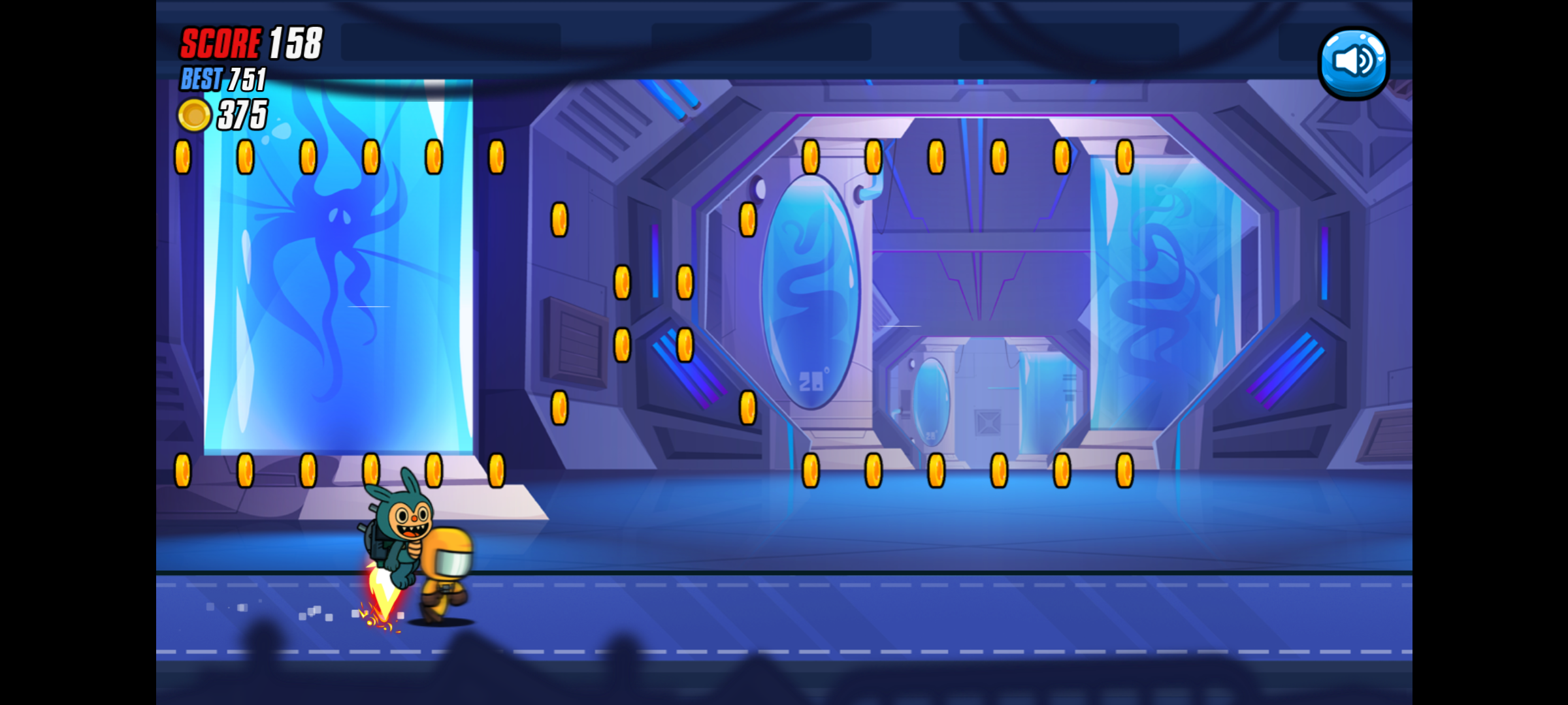 拉布布喷气背包跑酷