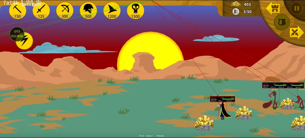 火柴人战争遗产(7A14K辅助菜单)