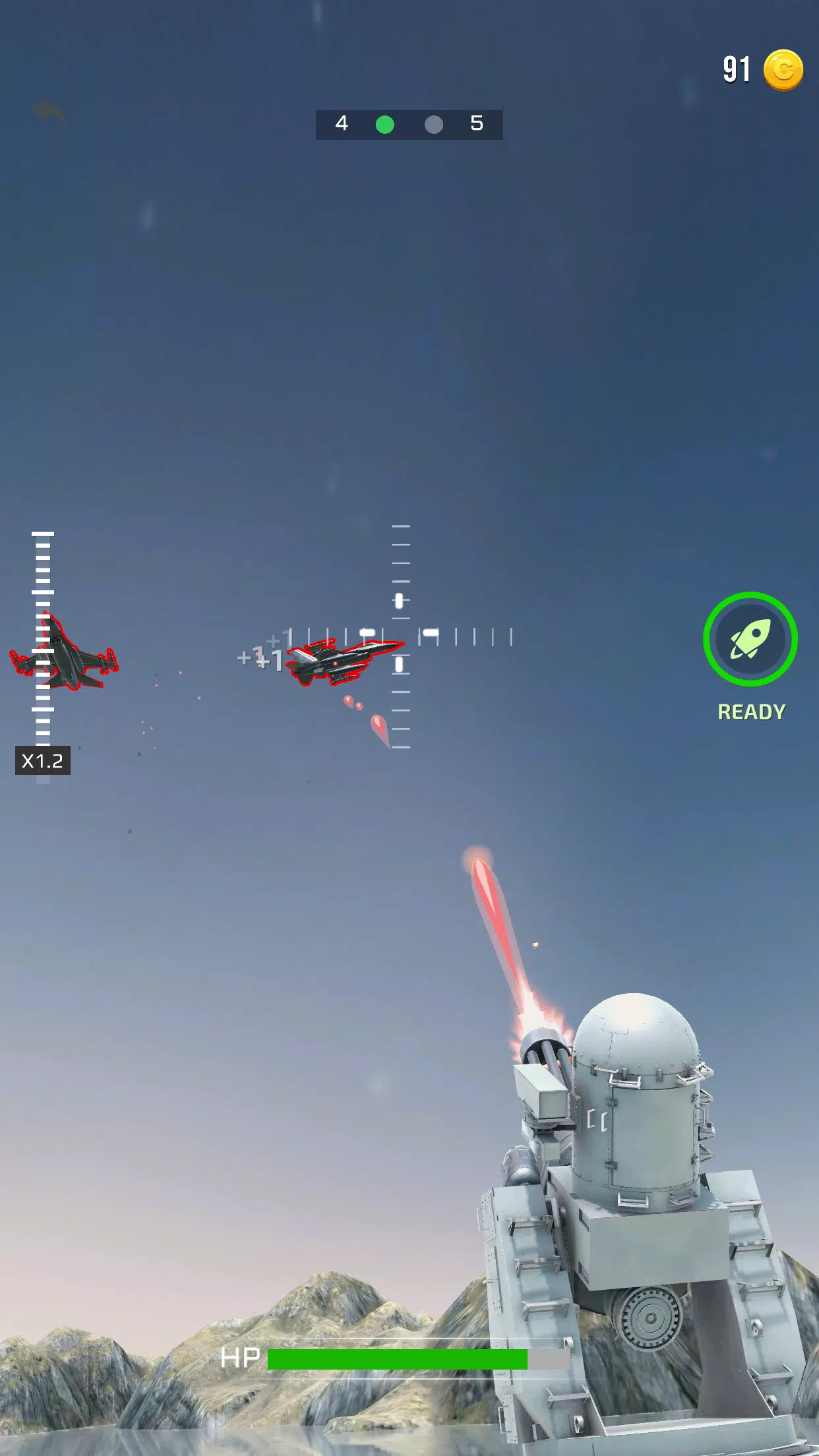 陆基密集阵炮台