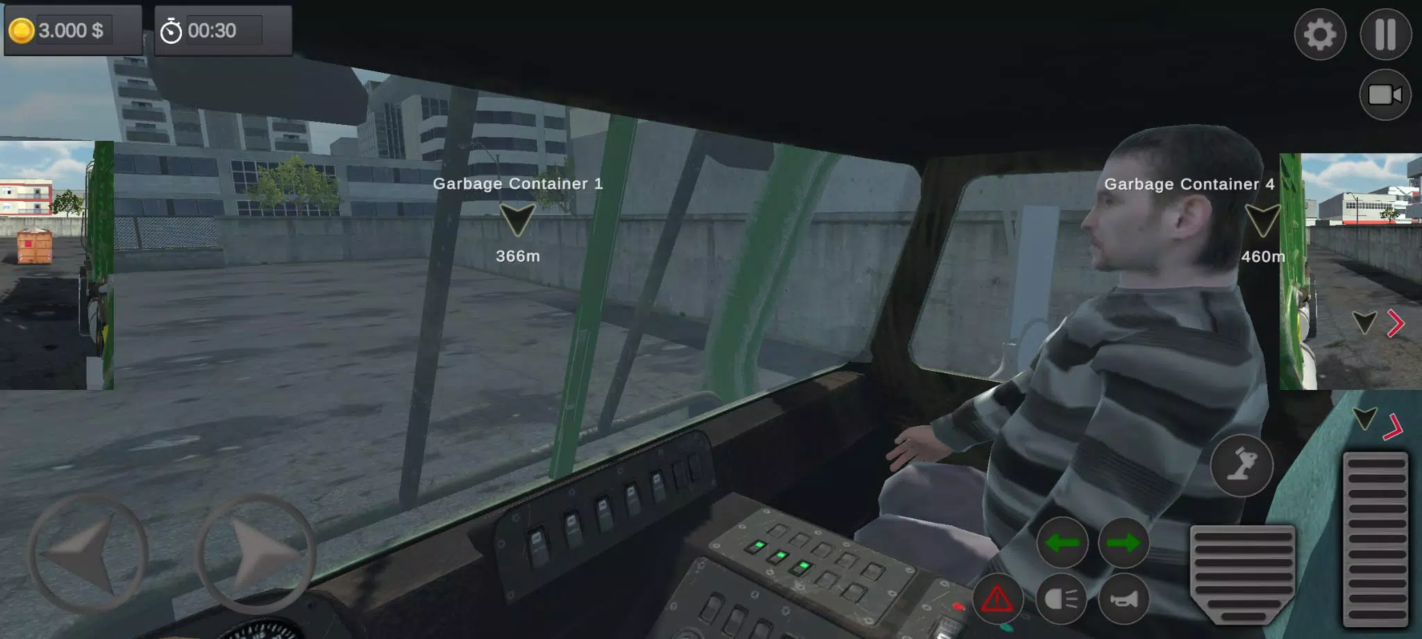 城市垃圾车司机